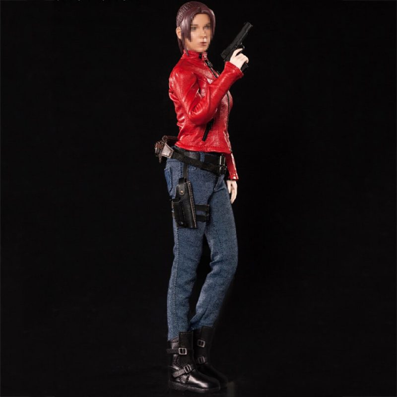 1:6 Scale Red Biker Combat Female Set——1