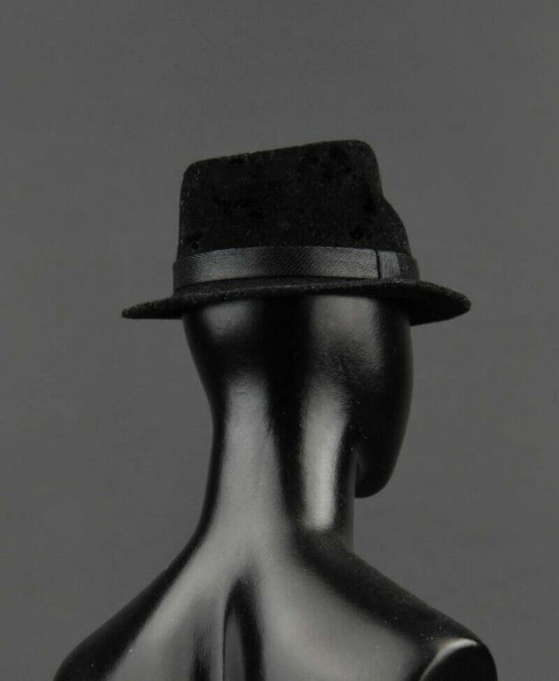 1:6th mens Black Bowler Hat Caps_3