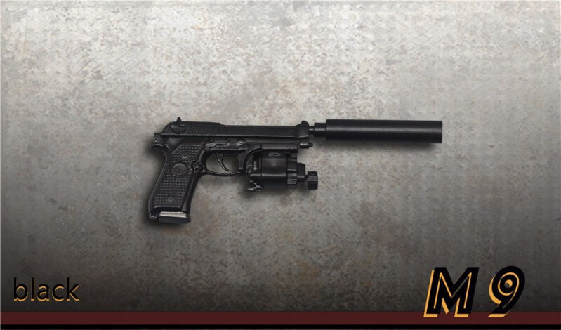 1/6 Beretta M9 Pistol black 1