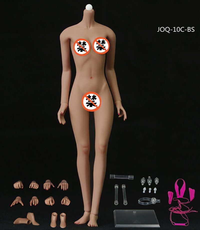 1/6 Asiático Forma Medio Busto Esqueleto Cuerpo Femenino Sin Costuras