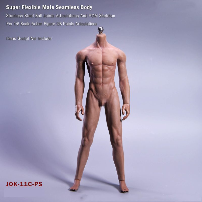1 6th JIAOU DOLL Homme Squelette Muscle Corps sans couture