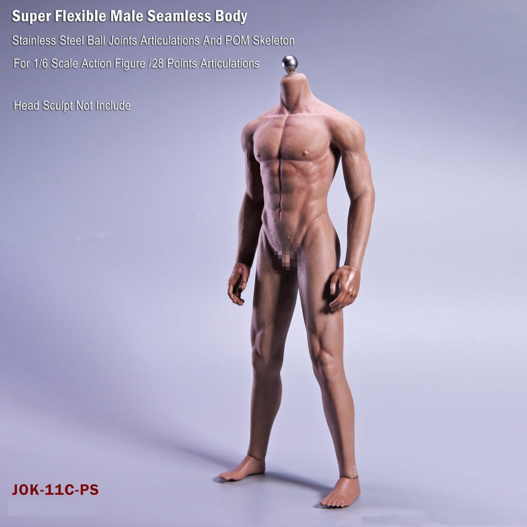 1/6 Scale JIAOU DOLL Male Seamless Skeleton Muscle Body Action Figure  JOK-11C-YS