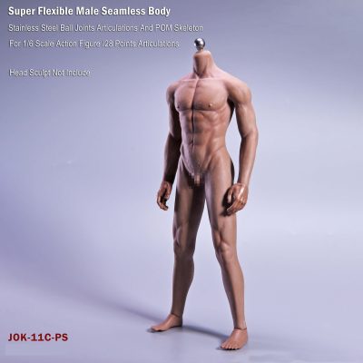 1 6th JIAOU MUÑECA Masculina Esqueleto sin costuras Cuerpo Musculoso