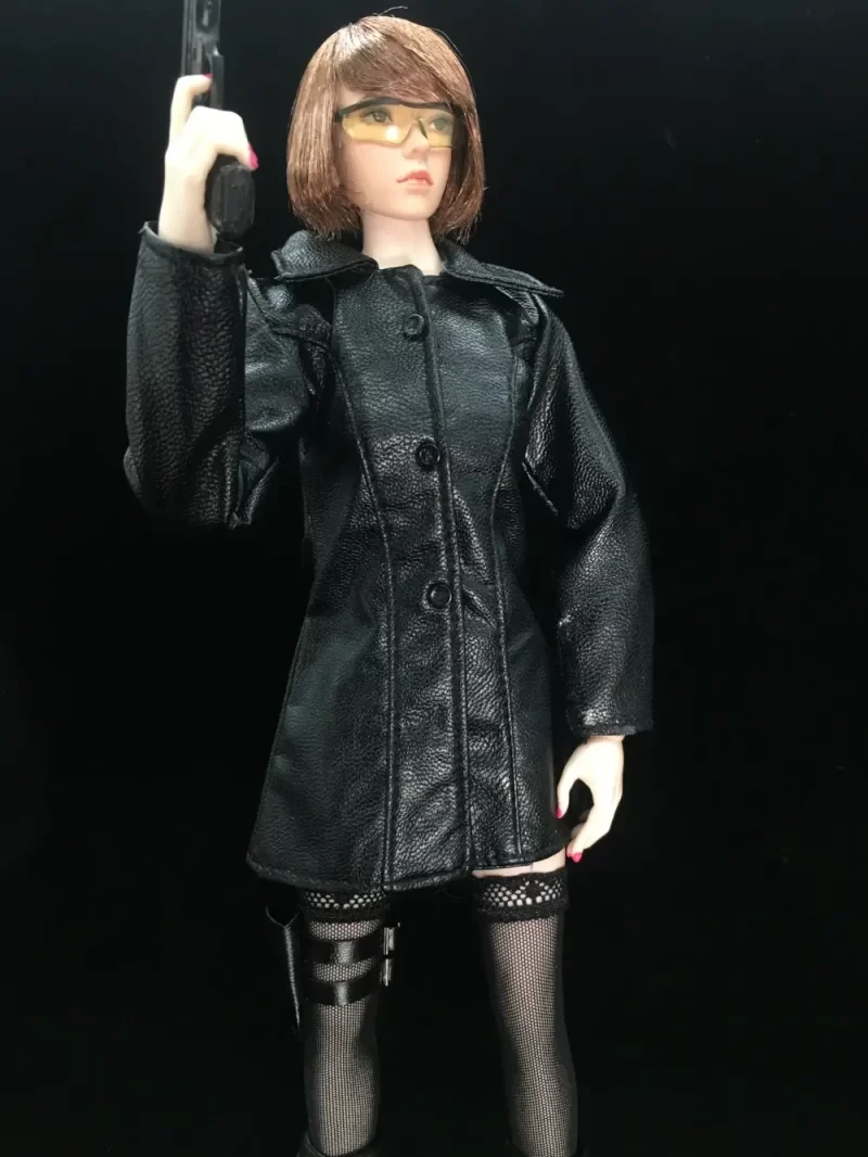 1/6 Scale Female Faux Leather Blazer_1