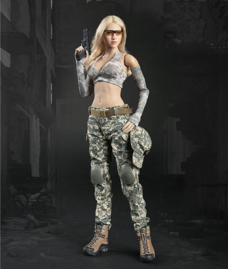 1:6 Scale Tactical Female Shooter Set ACU_4