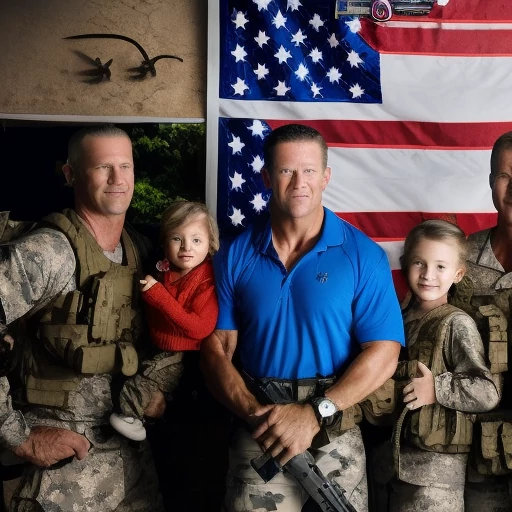 A Retired SEAL Team Member with his family