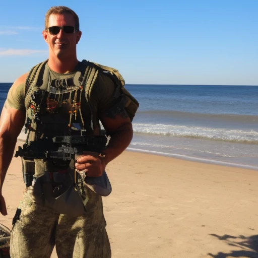 a navy seal member on a trip