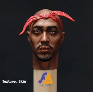 1/6 HeadSculpt de Tupac_ Textured Skin